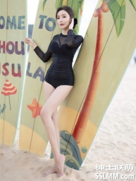 王馨瑶Yanni – 内购无水印 199黑色冲浪泳衣 [39P+1V-218M]